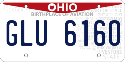 OH license plate GLU6160