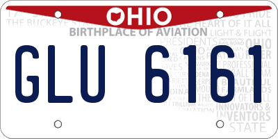 OH license plate GLU6161