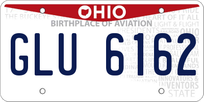 OH license plate GLU6162