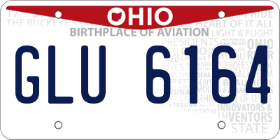 OH license plate GLU6164