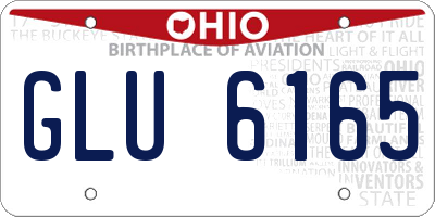 OH license plate GLU6165