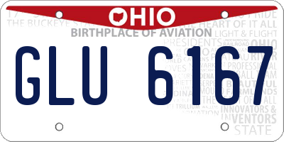 OH license plate GLU6167