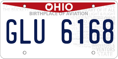 OH license plate GLU6168