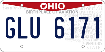 OH license plate GLU6171