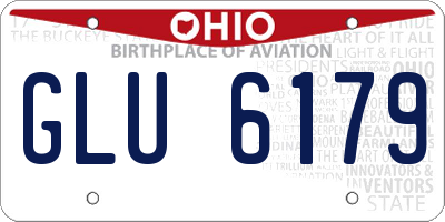 OH license plate GLU6179