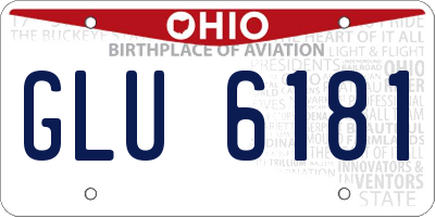 OH license plate GLU6181