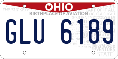 OH license plate GLU6189