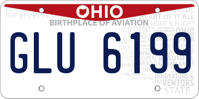 OH license plate GLU6199