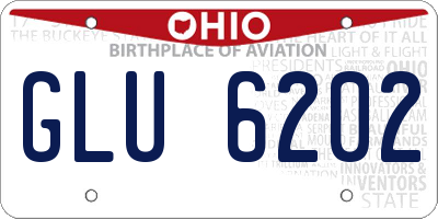 OH license plate GLU6202