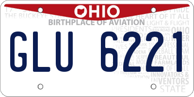OH license plate GLU6221