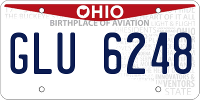 OH license plate GLU6248