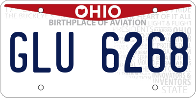 OH license plate GLU6268