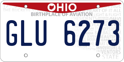 OH license plate GLU6273