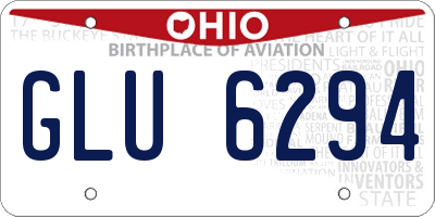 OH license plate GLU6294