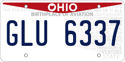 OH license plate GLU6337
