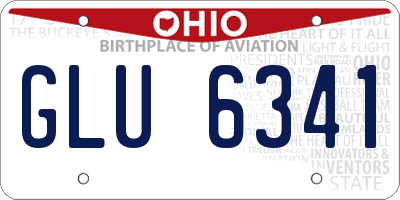 OH license plate GLU6341