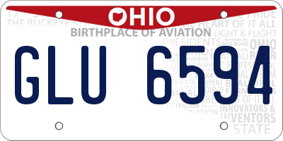 OH license plate GLU6594