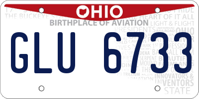 OH license plate GLU6733
