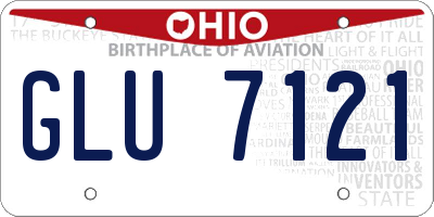 OH license plate GLU7121