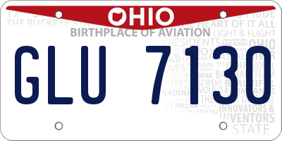 OH license plate GLU7130