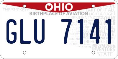 OH license plate GLU7141