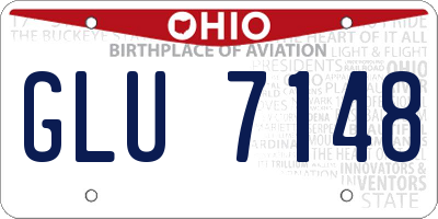 OH license plate GLU7148