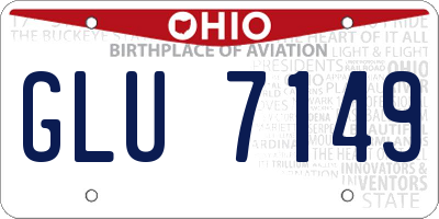 OH license plate GLU7149