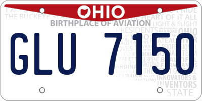 OH license plate GLU7150