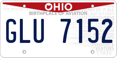 OH license plate GLU7152