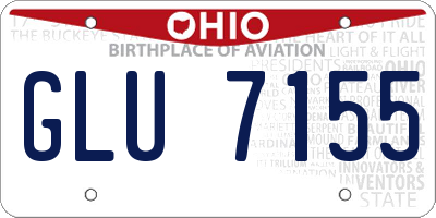 OH license plate GLU7155