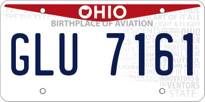 OH license plate GLU7161