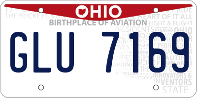 OH license plate GLU7169