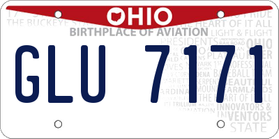 OH license plate GLU7171