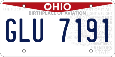 OH license plate GLU7191