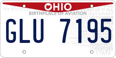 OH license plate GLU7195