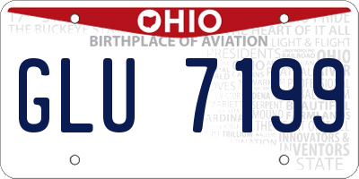 OH license plate GLU7199