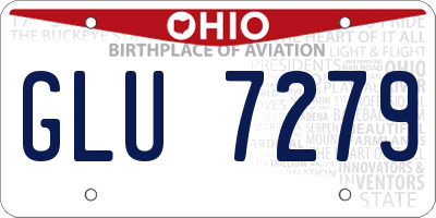OH license plate GLU7279