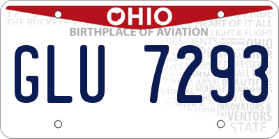 OH license plate GLU7293