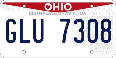 OH license plate GLU7308