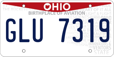 OH license plate GLU7319