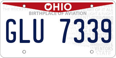 OH license plate GLU7339