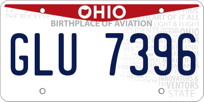 OH license plate GLU7396