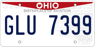 OH license plate GLU7399