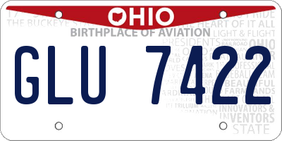 OH license plate GLU7422