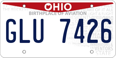 OH license plate GLU7426