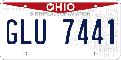 OH license plate GLU7441