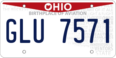 OH license plate GLU7571