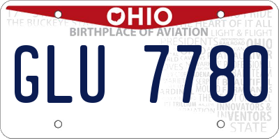 OH license plate GLU7780