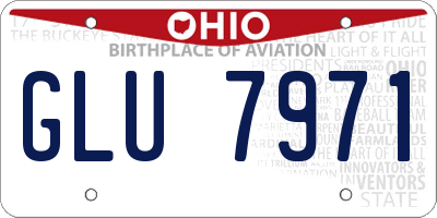 OH license plate GLU7971