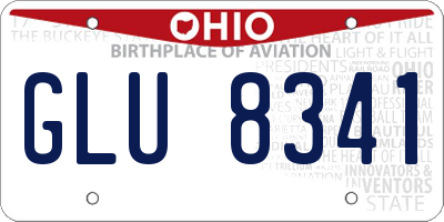 OH license plate GLU8341